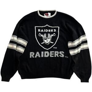 Raiders Vintage Oakland Barrel Sportswear Knitted Sweater
